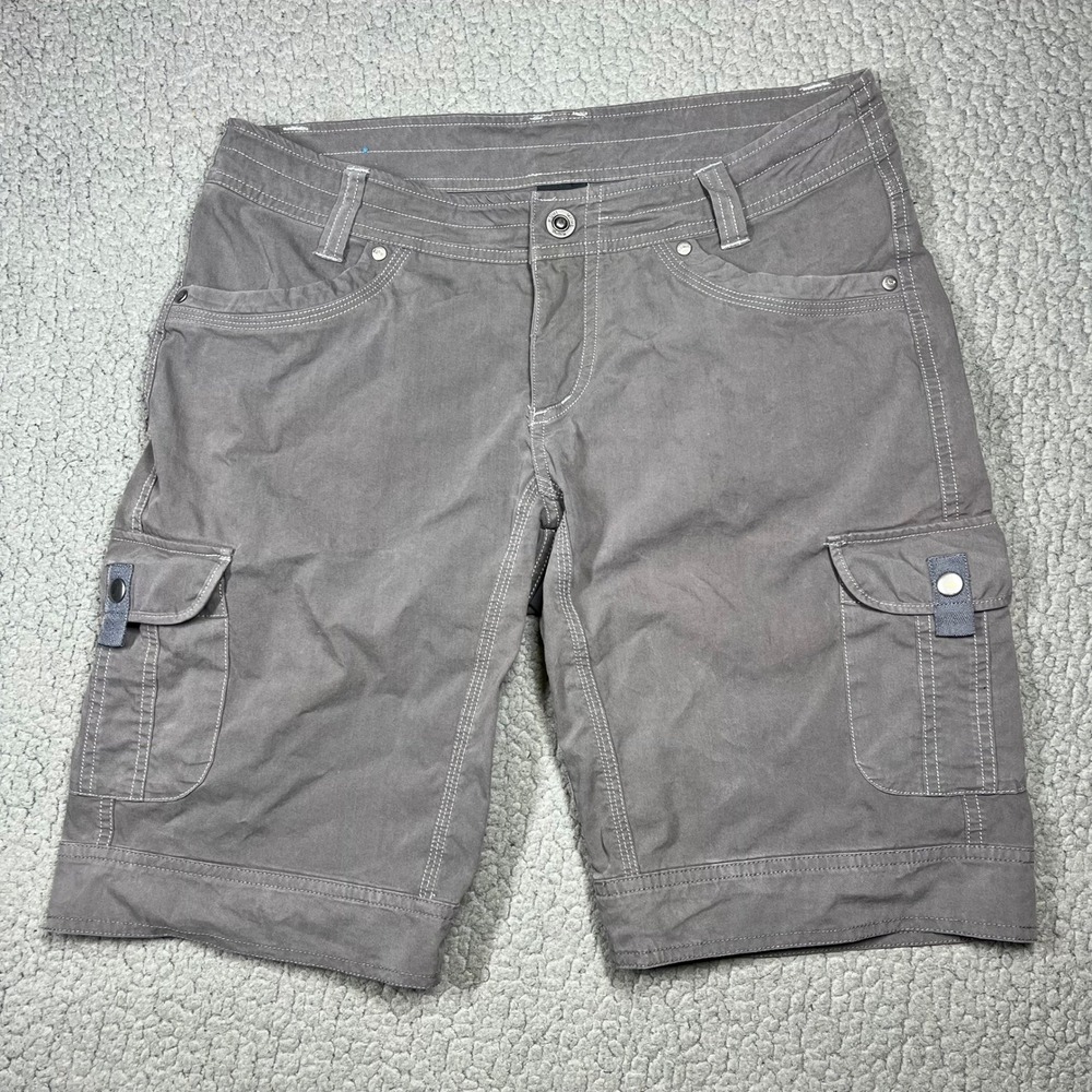 KUHL Cargo Shorts Womens 8 6084 Hiking Outdoor Gray Gorpcore